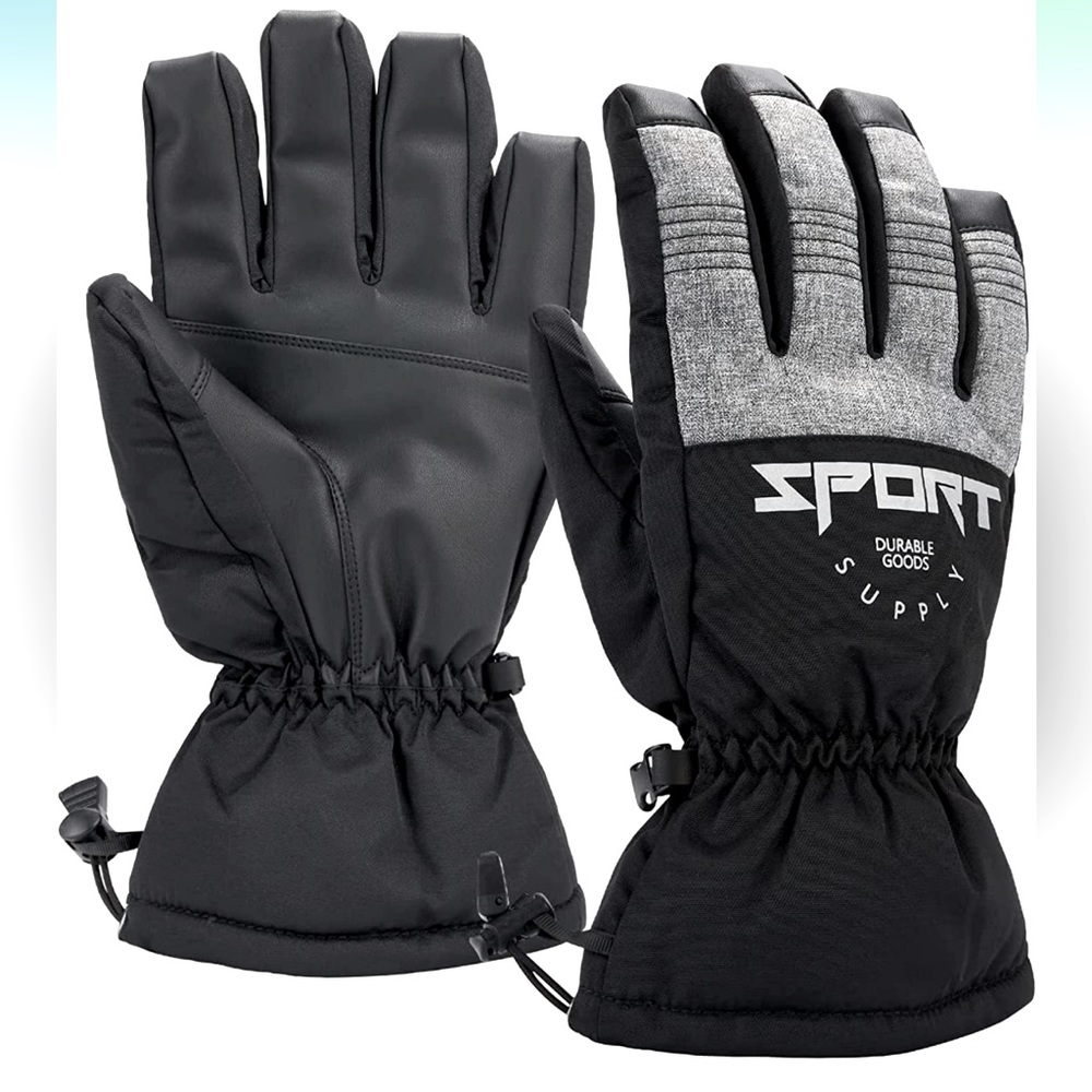 NWT Winter Ski Snowboard Gloves 3M Waterproof with Touchscreen Fingers | Men L